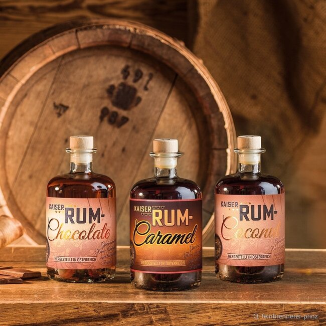 Prinz Kaiser Rum Likör Set 3 x 0,5 l 40 % vol