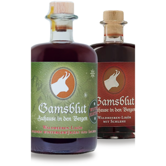 Feinbrennerei Prinz / Österreich, Vorarlberg, Hörbranz Prinz Gamsblut Set 2 x 0,5 l 23 % vol