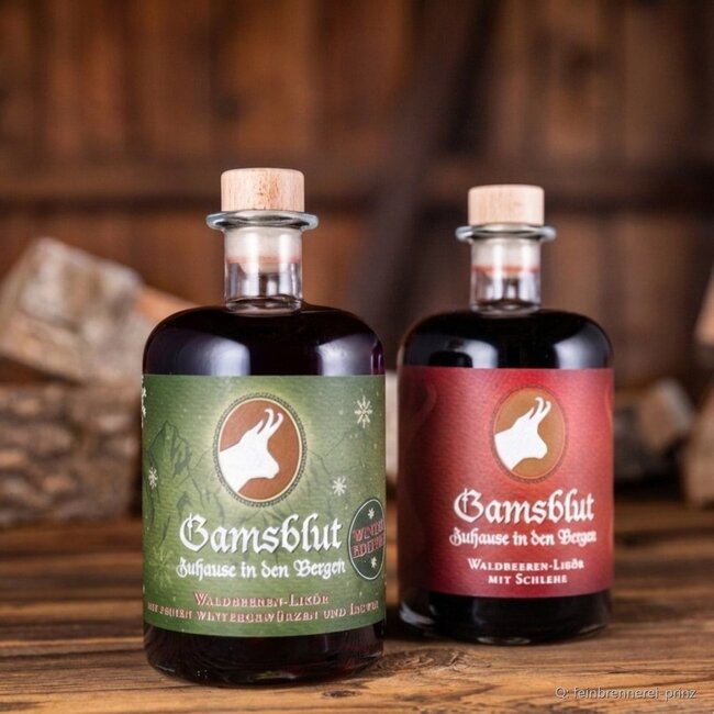 Prinz Gamsblut Set 2 x 0,5 l 23 % vol