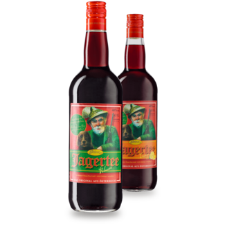 Feinbrennerei Prinz / Österreich, Vorarlberg, Hörbranz Prinz Jagertee Set Original und Orange 2 x 1 l 40 % vol