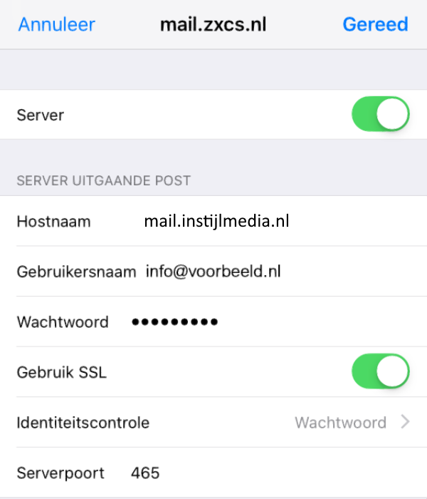 uitgaande mailserver