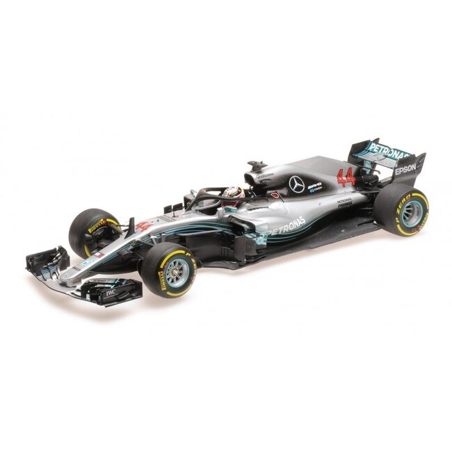 Minichamps Mercedes AMG | Lewis Hamilton  schaalmodel 2018 | 1:18