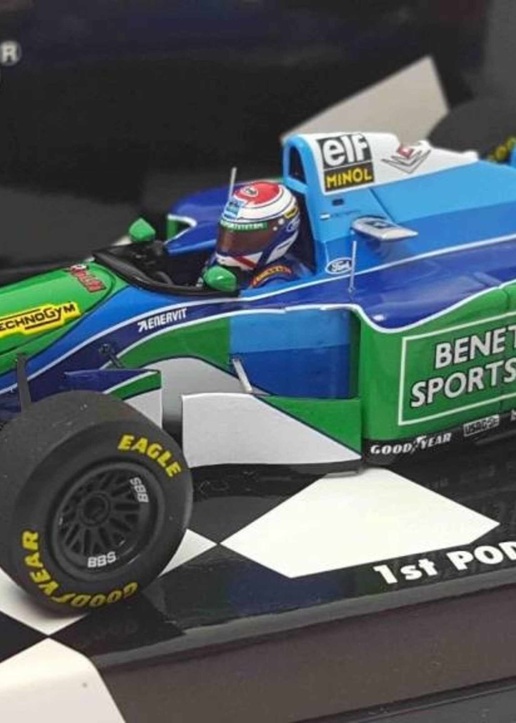 Minichamps Schaalmodel Jos Verstappen 3e plaats GP Hongarije 1994