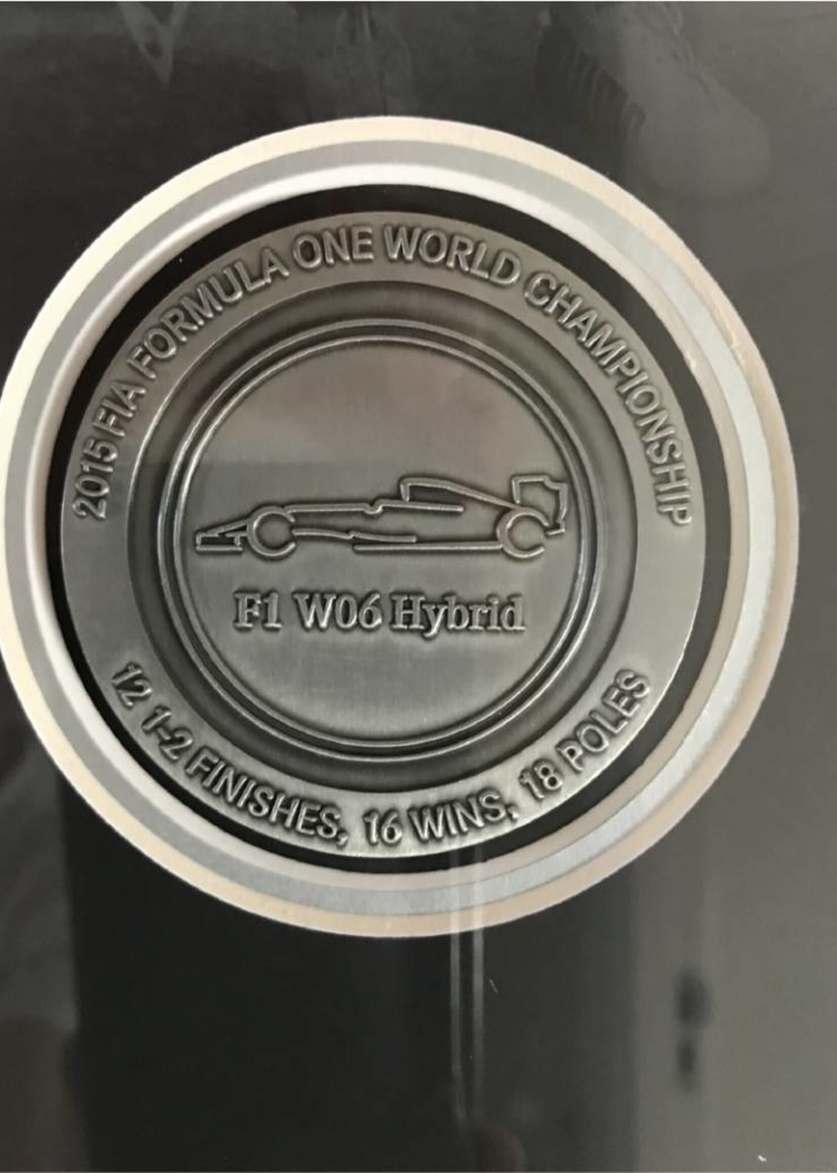 Mercedes ondertekende print Lewis Hamilton en Nico Rosberg 2015
