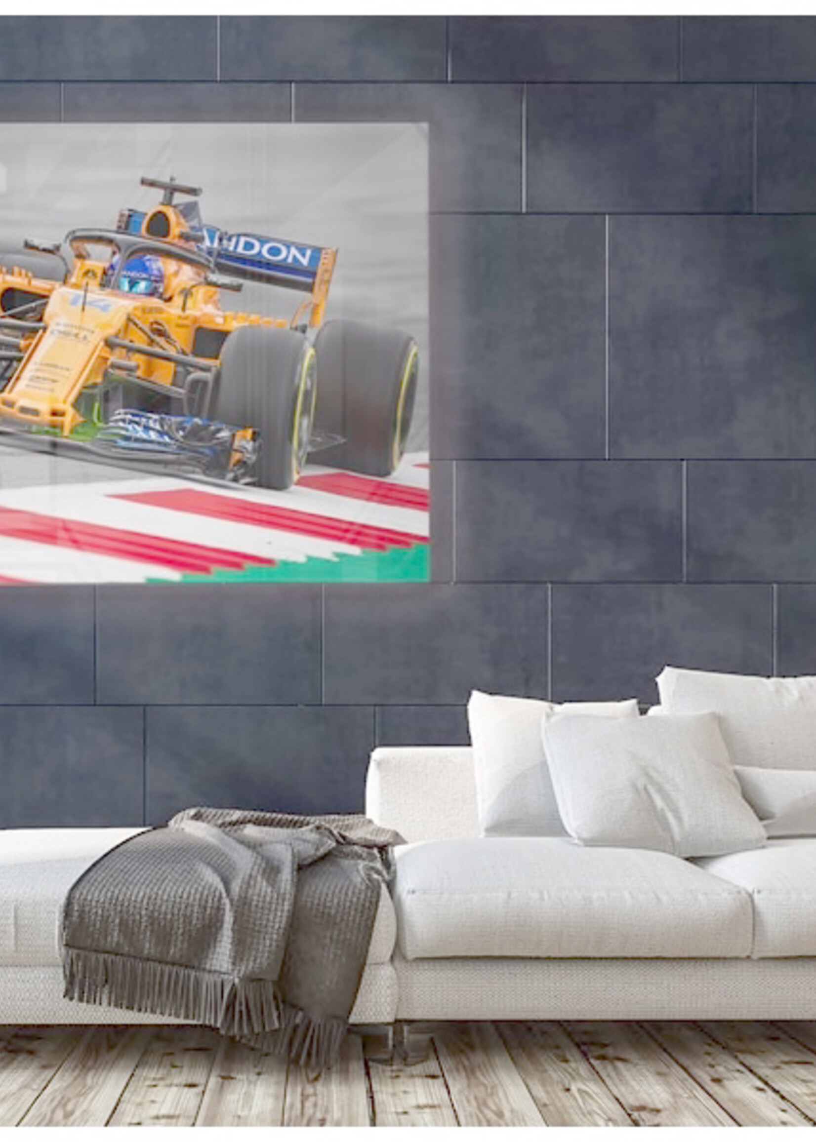McLaren Fernando Alonso GP Oostenrijk 2018 op plexiglas