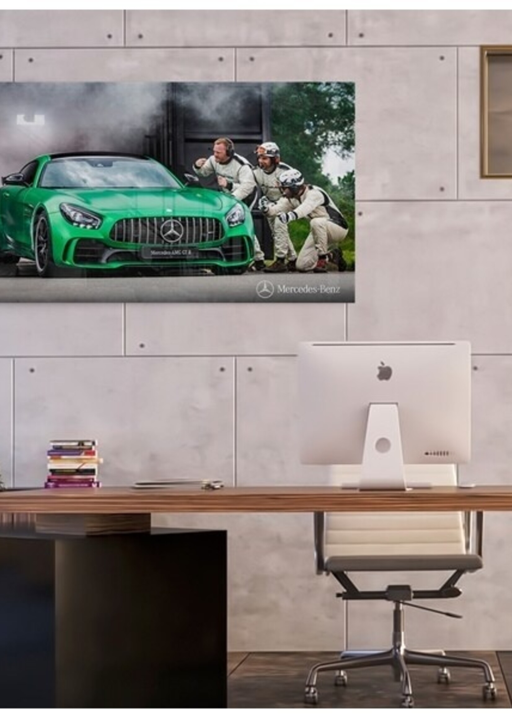 Mercedes-Benz AMG GT R Pit Stop print on plexiglass