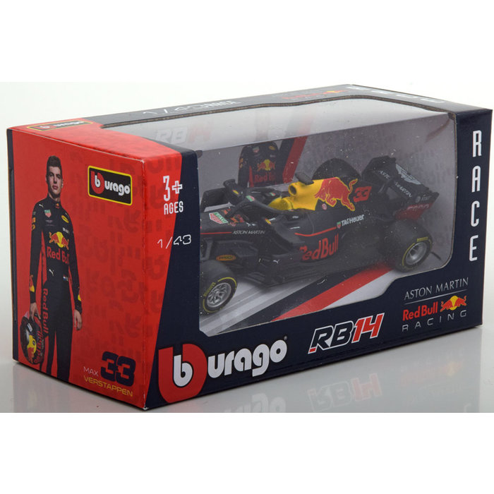 Car model Max Red Bull Racing RB14 | Bburago 1:43 - Racing Arts