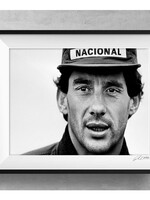 Ayrton Senna Print with houten lijst