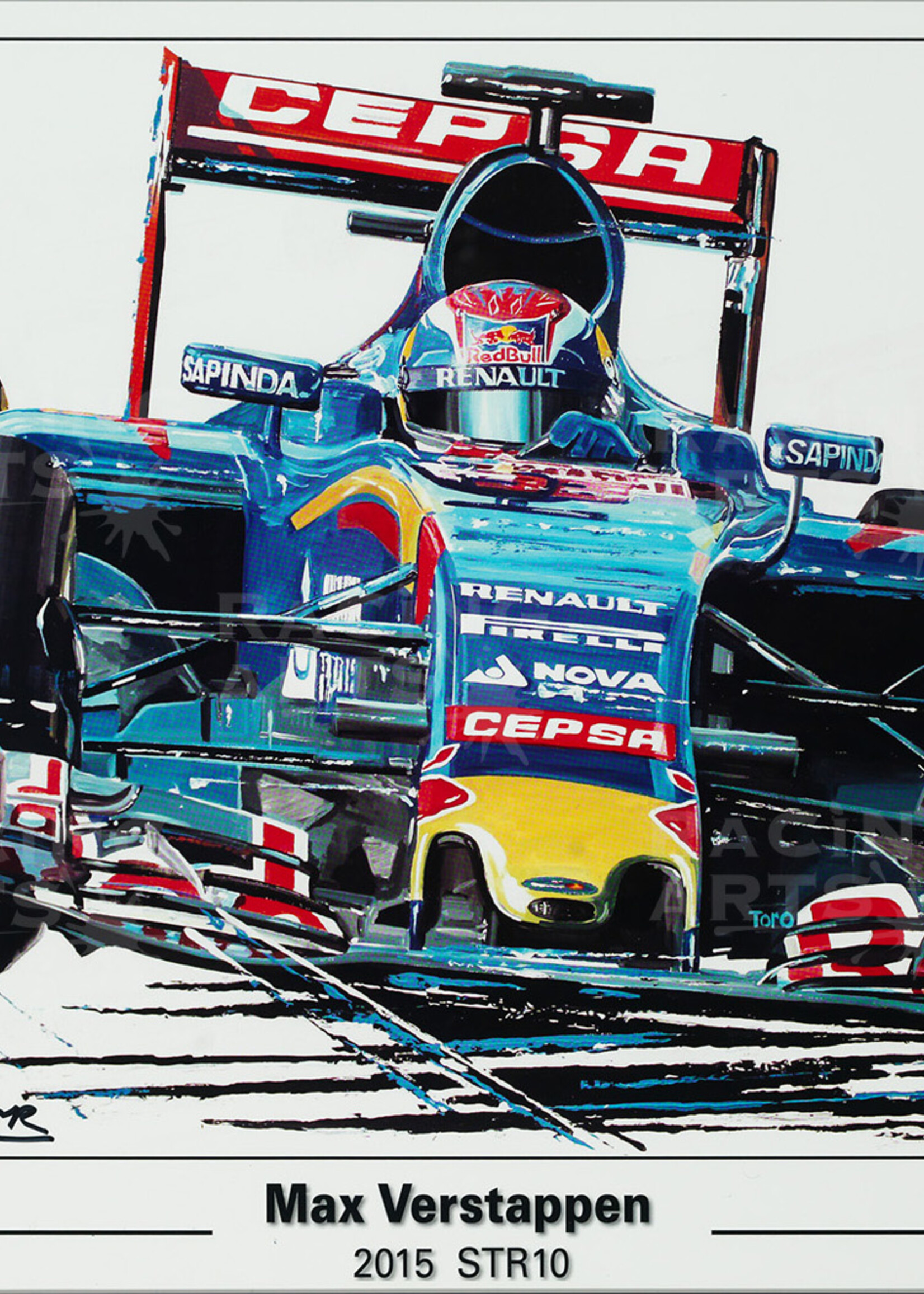 Litho Max Verstappen STR10 | Toro Rosso | Eric Jan Kremer