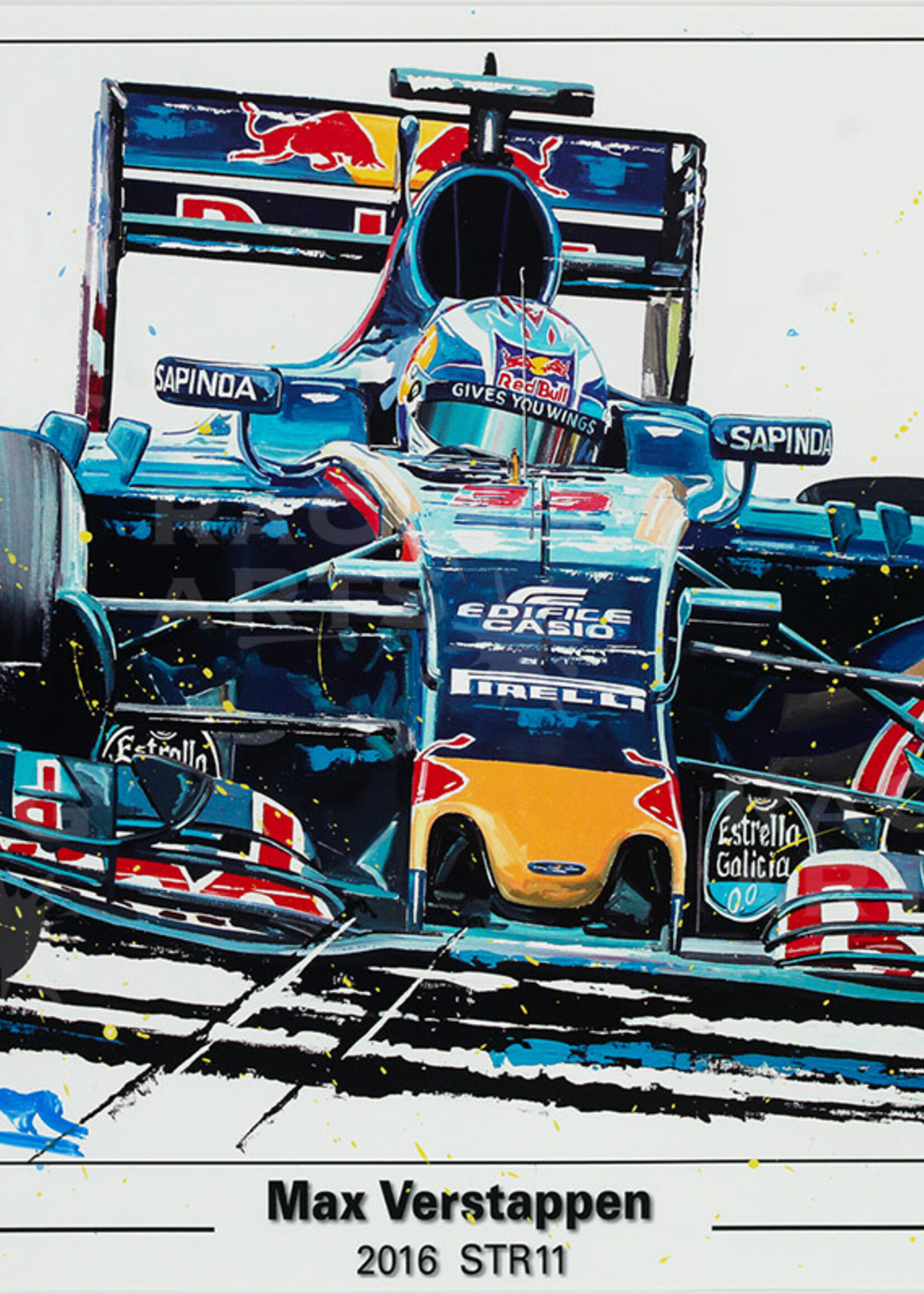 Litho / Acryl Max Verstappen STR11 | Toro Rosso | Eric Jan Kremer