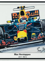 Max Verstappen Litho RB13 - 2017 | Eric Jan Kremer