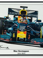 Max Verstappen Litho  RB15 - 2019 | Eric Jan Kremer