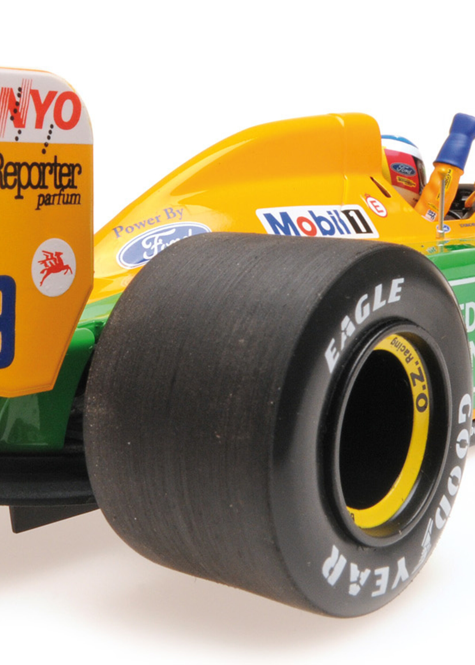 Minichamps 1:18 Schaalmodel Michael Schumacher - Winnaar Belgie 1992 - Benneton Ford B192