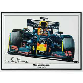 Max Verstappen Litho  RB15 - 2019 | Eric Jan Kremer