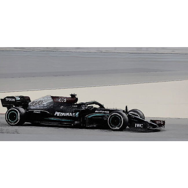 Minichamps Model car 1:43 Lewis Hamilton GP Bahrain 2021