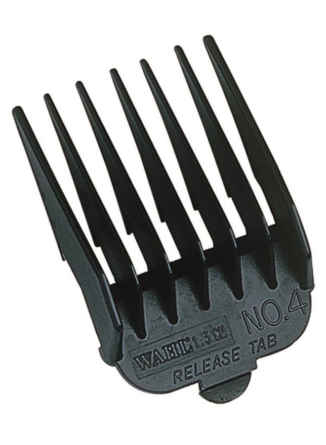 Clipper Attachment Comb Set Plastic Black (8 Pieces)