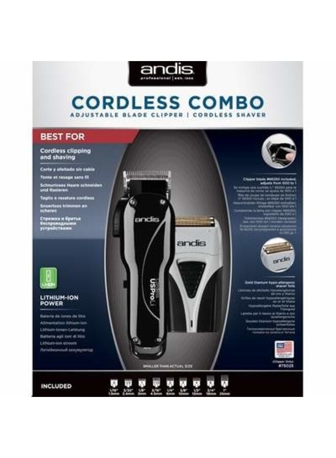 Combo Cordless Clipper  + Shaver