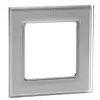 PEHA Abdeckrahmen 1-fach Aura gerillt-aluminium glas (20.571.53.70)