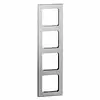 PEHA Abdeckrahmen 4-fach Aura gerillt-aluminium glas (20.574.53.70)