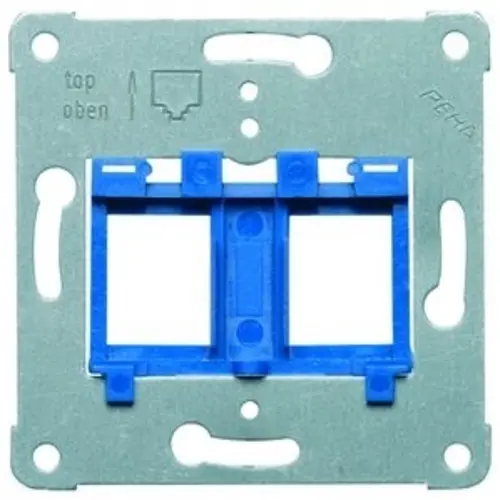 PEHA Tragplatte Modular Jack 8 blau (600 MJ8)