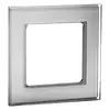 PEHA Abdeckrahmen 1-fach Aura aluminium glas (20.571.51.70)