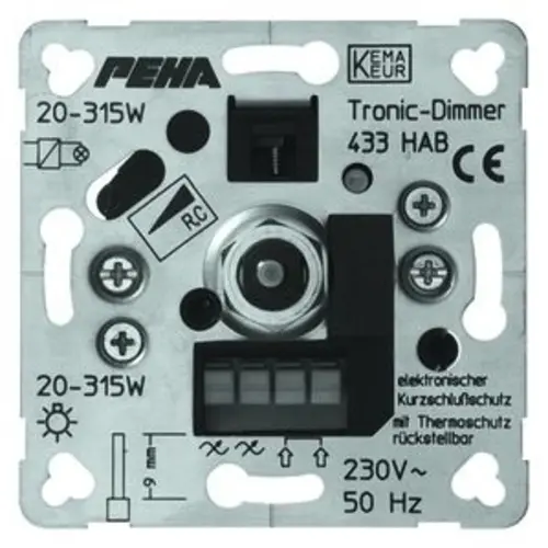 PEHA Drehregler Dimmer 20-315W (433 HAB O.A.)