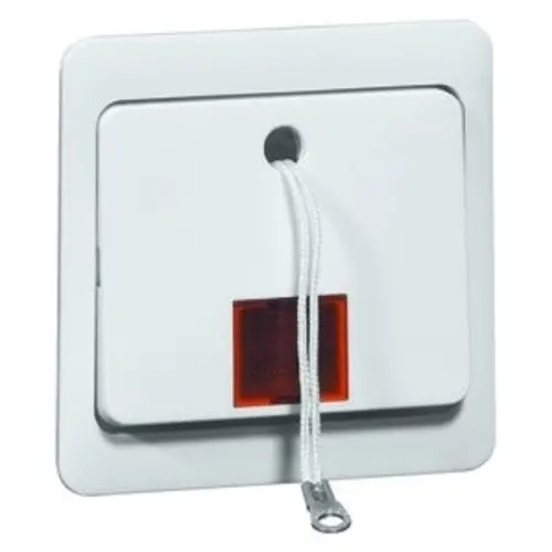 PEHA Standard Zieh-Drucktaster Wechselkontakt mit Kontrolllampe Einbau weiß (80.556.02 GLK/24 Z)