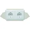 PEHA Wcd 2v Randaarde Wandgoot Wit (806612/57202SINAKDGE)