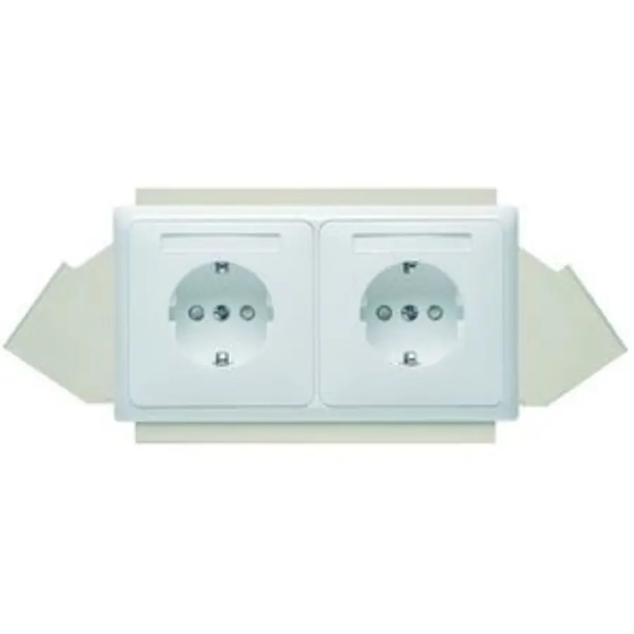 PEHA Wcd 2v Randaarde Wandgoot Wit (806612/57202SINAKDGE)