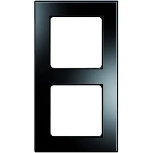 PEHA Rahmen 2-fach Nova Elements Glaseff Schwarz - Piano schwarz (20.672.240.192)