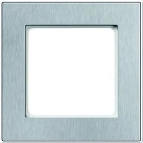 PEHA Rahmen 1-fach Nova Elements Metall Edelstahl gebrstet- reinweiss (20.671.220.022)