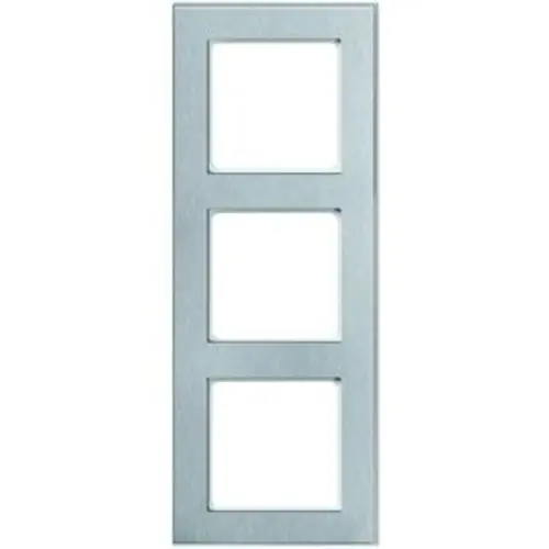 PEHA Rahmen 3-fach Nova Elements Metall Edelstahl gebrstet- reinweiss (20.673.220.022)