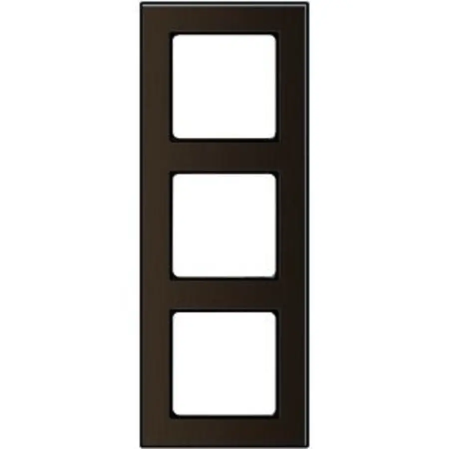 PEHA Rahmen 3-fach Nova Elements Metall Bronze gebrstet - Piano schwarz (20.673.223.192)