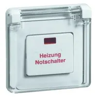 PEHA Heizung-Notschalter Ausschalt.2pol. Standard weiss UP (81.512 V K HN)