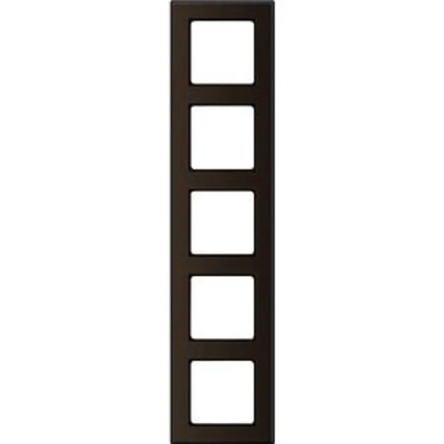 PEHA Rahmen 5-fach Nova Elements Metall Bronze gebrstet - Piano schwarz (20.675.223.192)