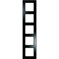 PEHA Rahmen 5-fach Nova Elements Glaseff Schwarz - Piano schwarz (20.675.240.192)