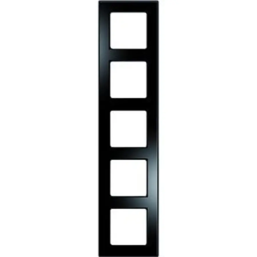 PEHA Rahmen 5-fach Nova Elements Glaseff Schwarz - Piano schwarz (20.675.240.192)