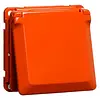 PEHA Schuko-Steckdose mit Klappdeckel Compacta orange (6711.33 K)