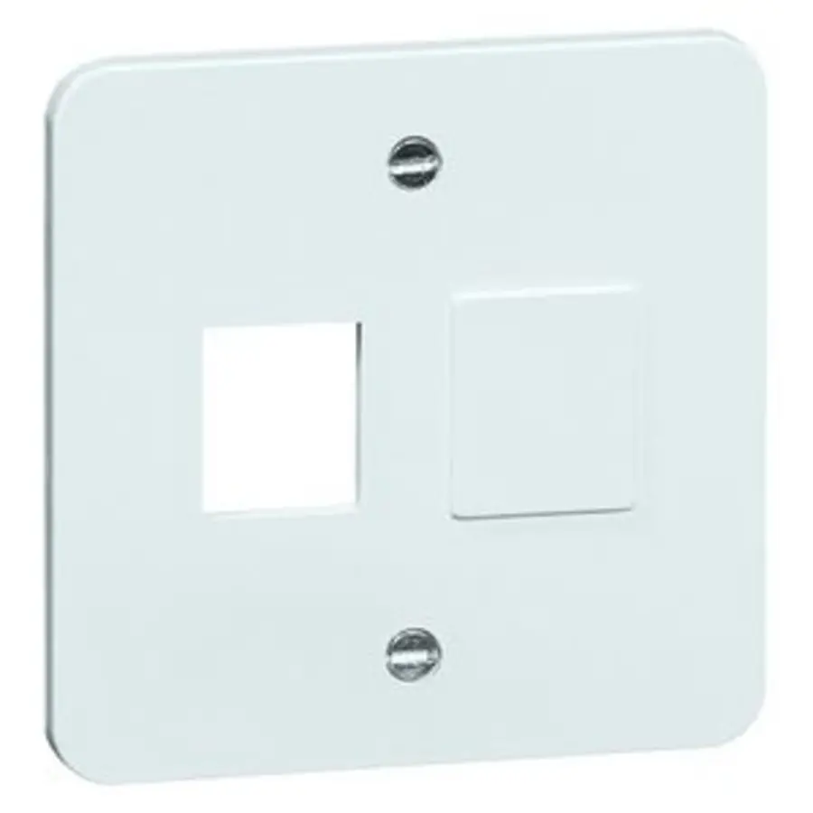 PEHA Zentralpl. 2AMP Steckverb. Standrd reinweiss 6- u. 8-polig (80.677.02-TT)