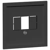 PEHA Zentralplatte für Lautsprecher/USB-Ladestation Nova schwarz matt (D 20.610.193 TDO)