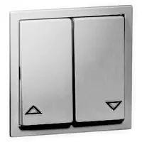 PEHA wippe 2-fach mit pijlsymbol 500-Serien Nova aluminium (20.544.702)