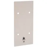 PEHA AP Bodenplatte 3-fach creme (D 33)