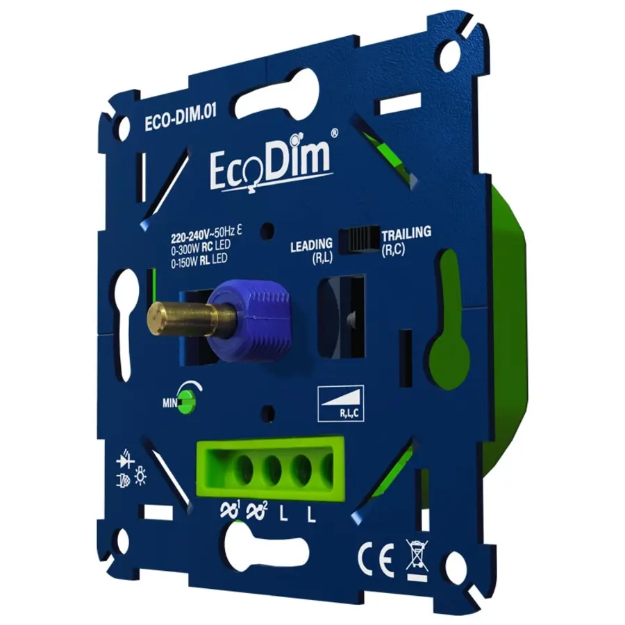 EcoDim Universeller LED-Dimmer 0 - 300 Watt RLC (ECO-DIM.01)
