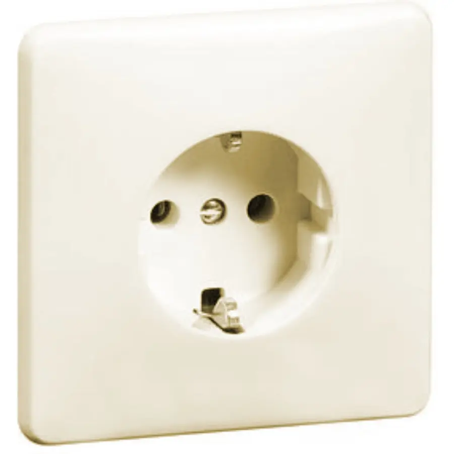 PEHA SCHUKO-Steckdose volle Abdeckung Standard creme (80.6511 V)