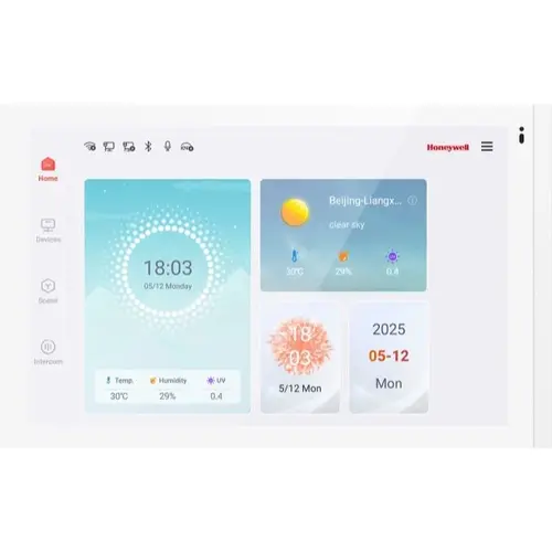 PEHA KNX 10,1-Zoll-Touchscreen mit Intercom-Funktion, Unterputz, weiß glänzend (KNX TS 10 V2 WHI)