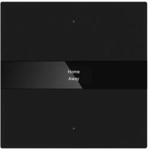 PEHA KNX Drucktaster 2-fach Unterputz schwarz glänzendes Glas (KNX PB GL 2BT BLK)
