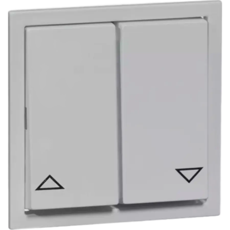 PEHA Wippe 2-fach Jalousie 500er-Serie Aura Aluminium (20.544.70)