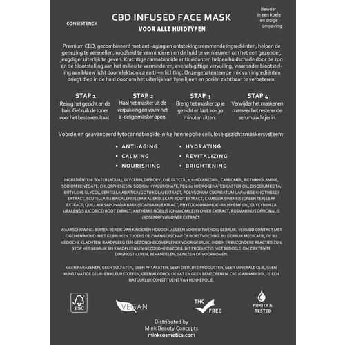 MINKrotterdam CBD Infused Face Mask