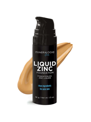 Mineralogie CLEAR Acne Liquid Zinc Foundation - Deep Olive