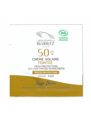 Laboratoires de Biarritz Golden Tinted Face sunscreen SPF50 Sample